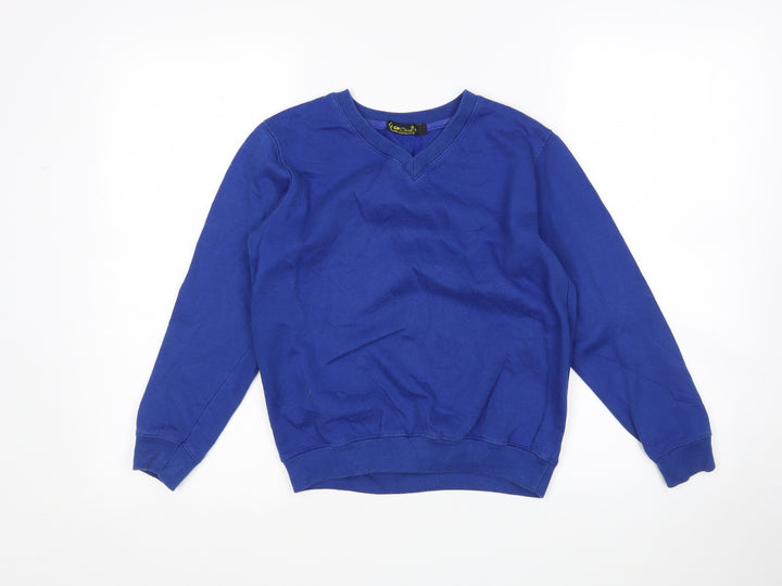 GW Classy Girls Blue  Cotton Pullover Sweatshirt Size 9-10 Years