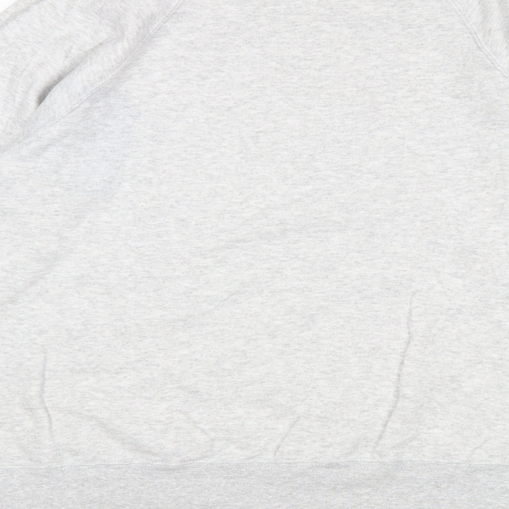 Fruit of the Loom Mens Grey  Cotton Pullover Sweatshirt Size L
