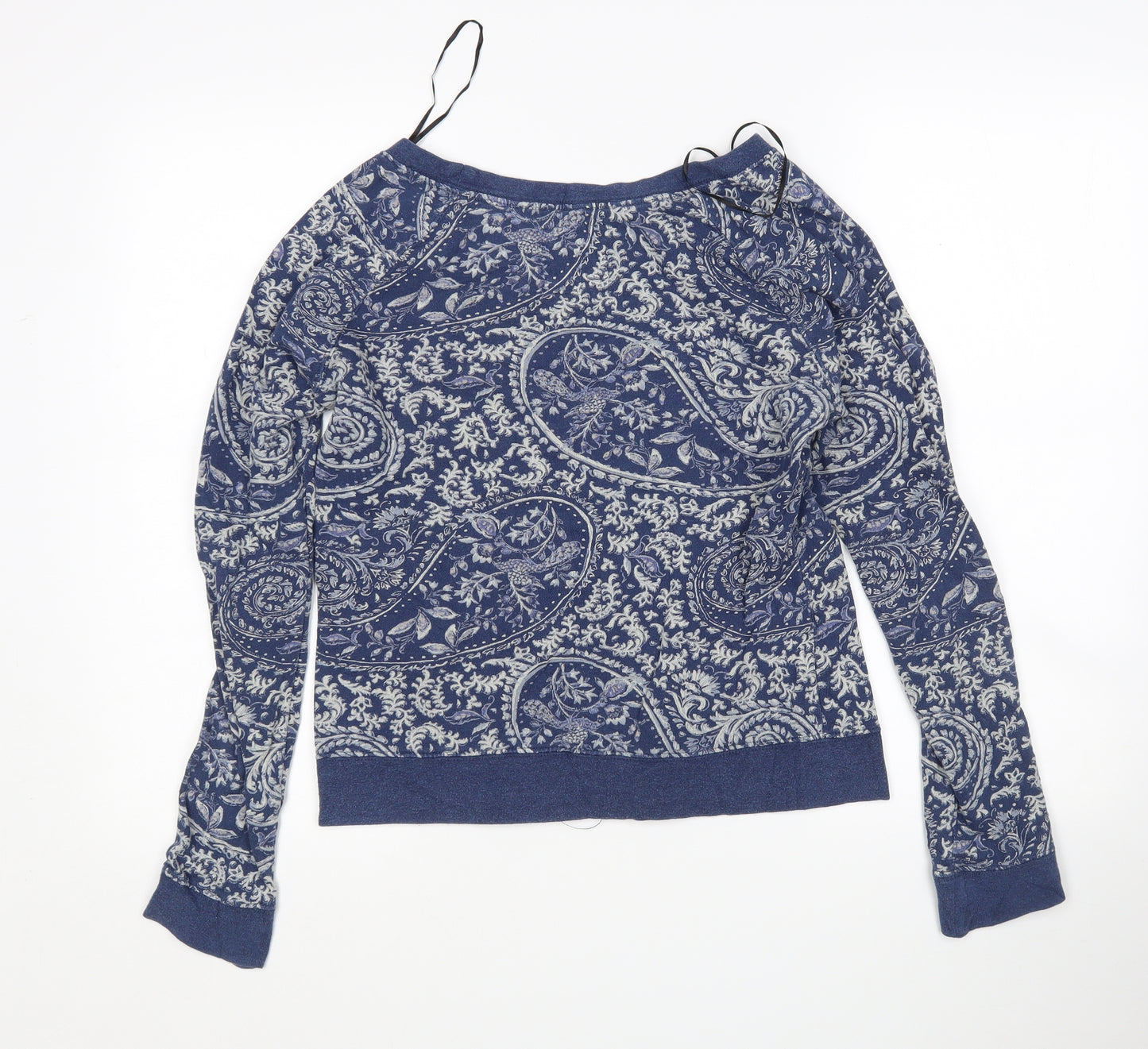 H^M Womens Multicoloured Paisley Cotton Pullover Sweatshirt Size M
