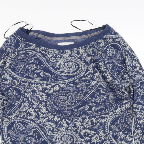 H^M Womens Multicoloured Paisley Cotton Pullover Sweatshirt Size M