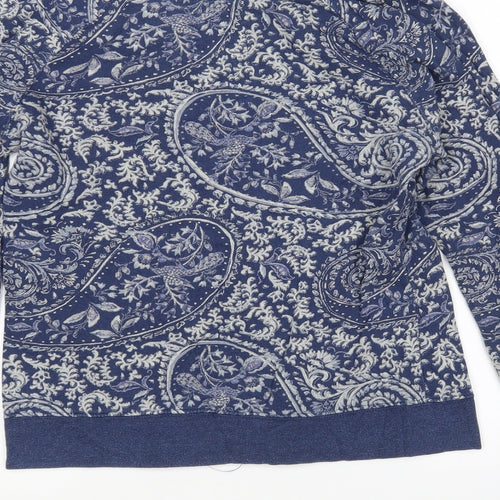 H^M Womens Multicoloured Paisley Cotton Pullover Sweatshirt Size M