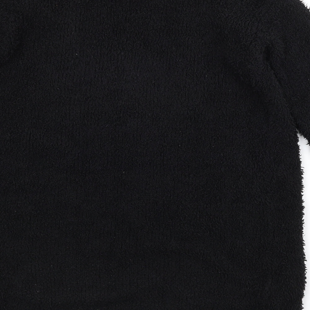 George Womens Black V-Neck   Pullover Jumper Size 8