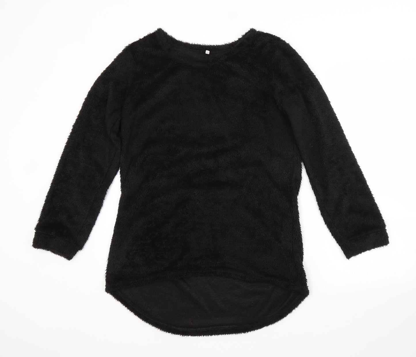 Preworn Womens Black Crew Neck  Cotton Pullover Jumper Size 2XL