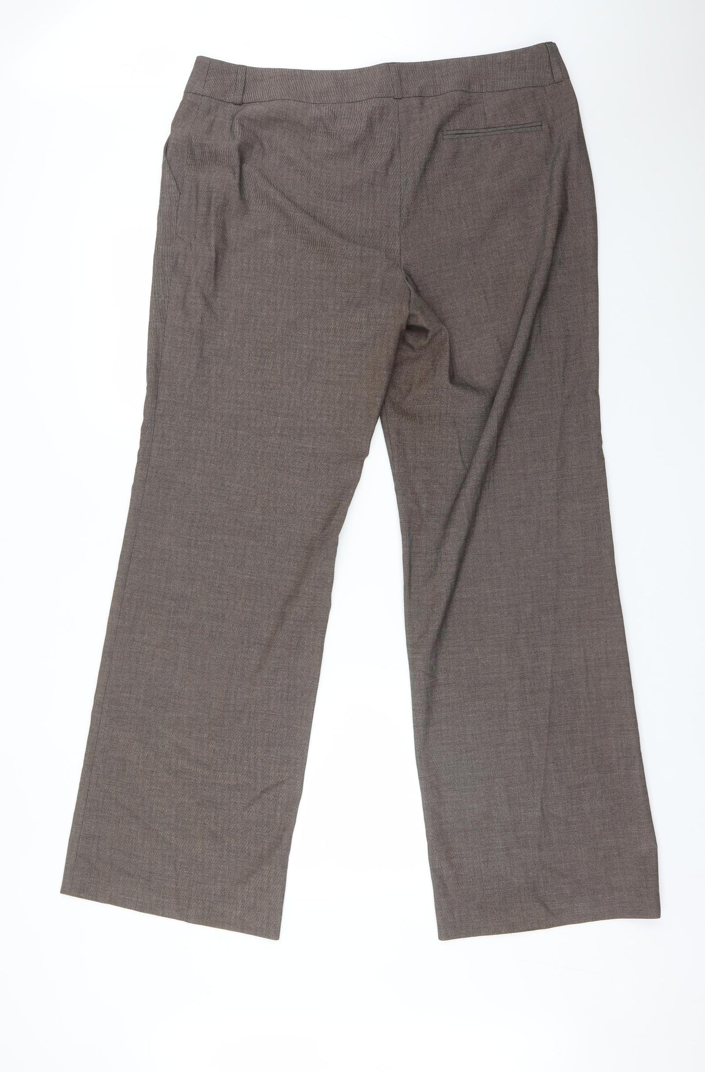 s.Oliver Womens Brown  Polyester Dress Pants Trousers Size 20 L33 in Regular