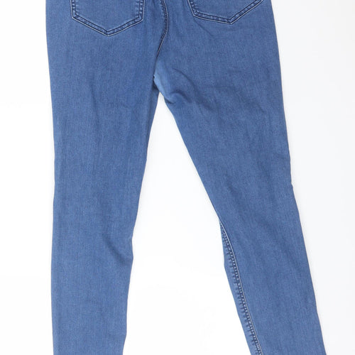 Topshop Womens Blue  Cotton Jegging Jeans Size 32 L32 in Regular