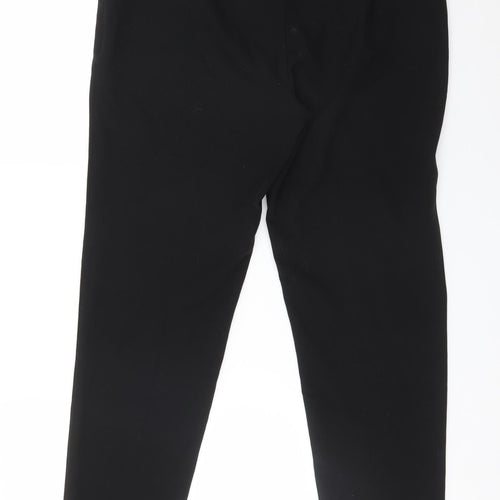 F&F Womens Black  Polyester Dress Pants Trousers Size 12 L27 in Regular