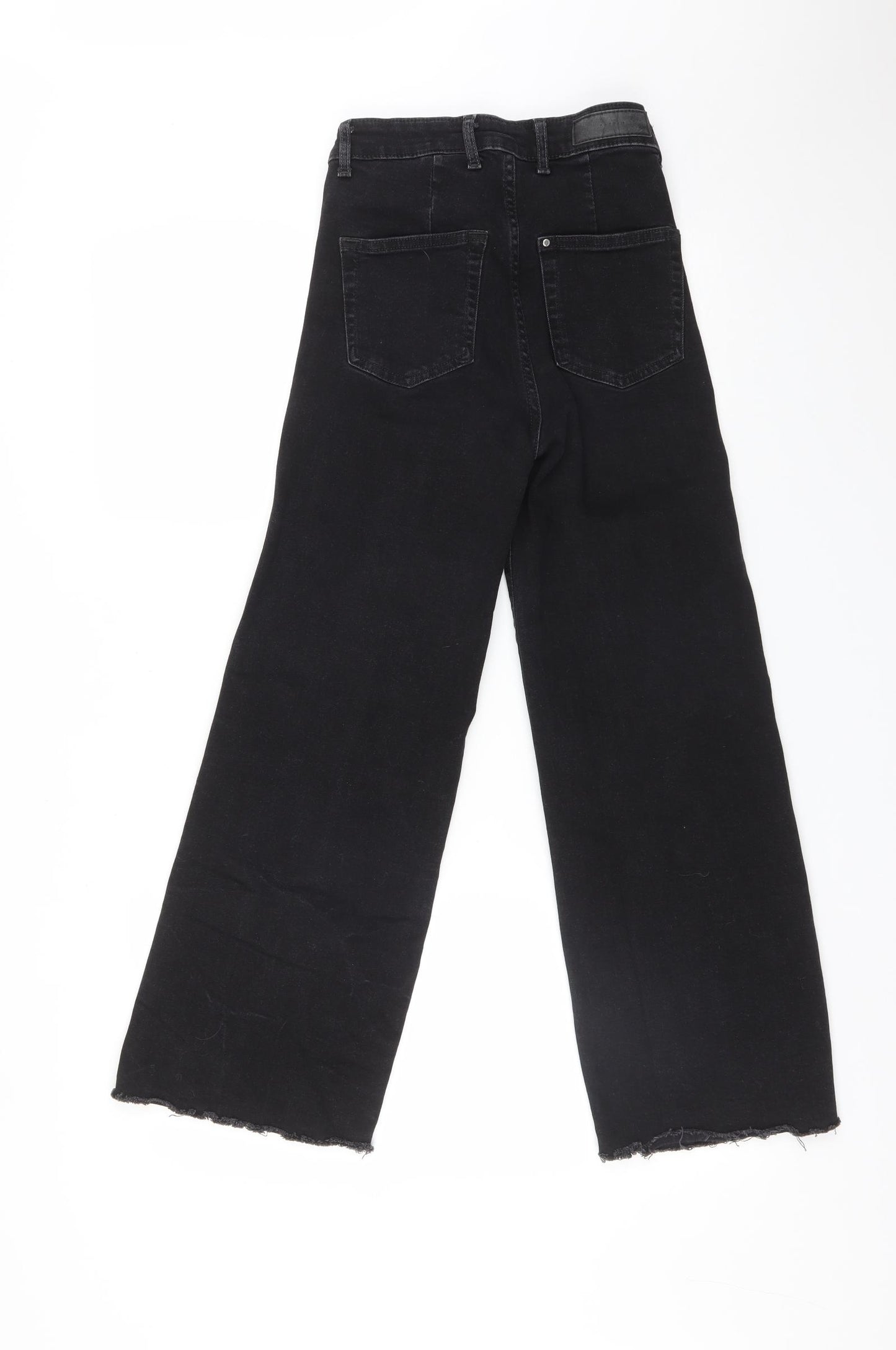 H&M Womens Black  Cotton  Jeans Size 6 L26 in Regular