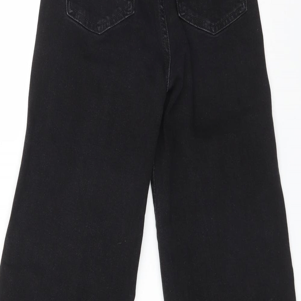 H&M Womens Black  Cotton  Jeans Size 6 L26 in Regular