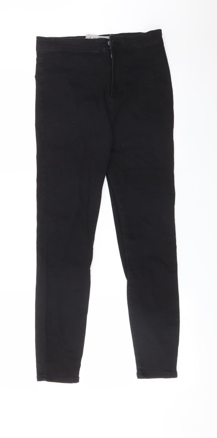 DENIM CO Womens Black Cotton Jegging Jeans Size 12 L26 in Regular