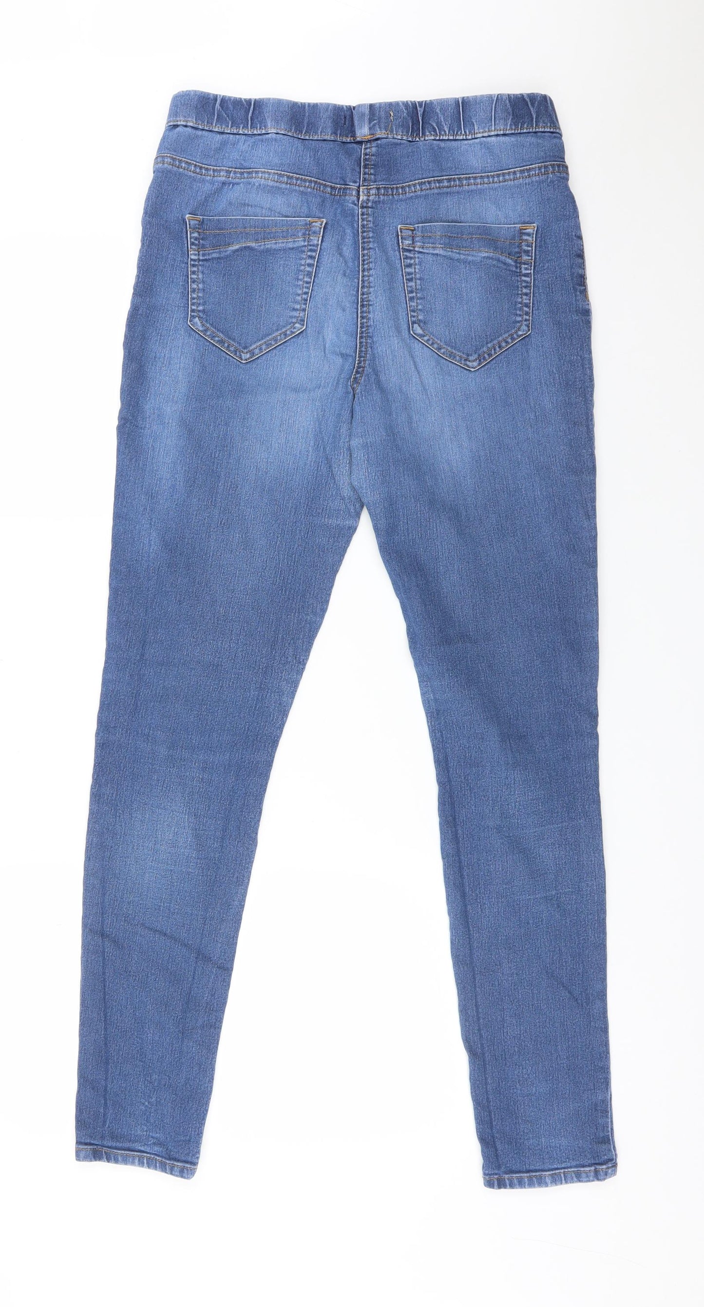 TU Womens Blue  Cotton Jegging Jeans Size 14 L30 in Regular