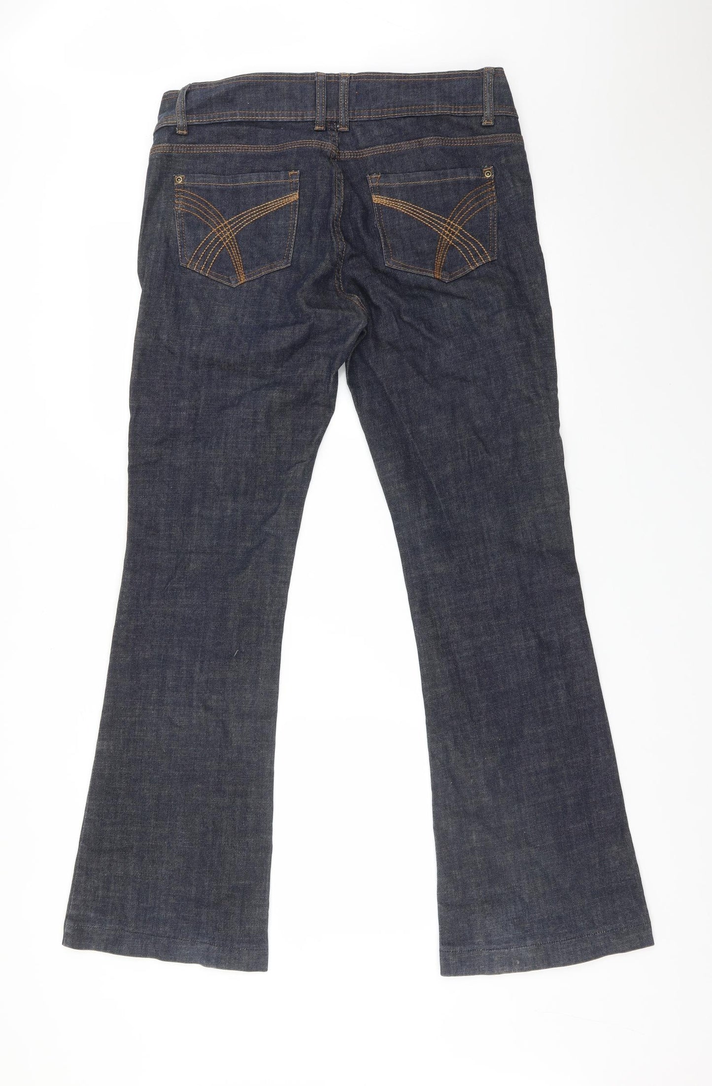 HOUSE OF DENIM Womens Blue  Cotton Flared Jeans Size 14 L31 in Regular