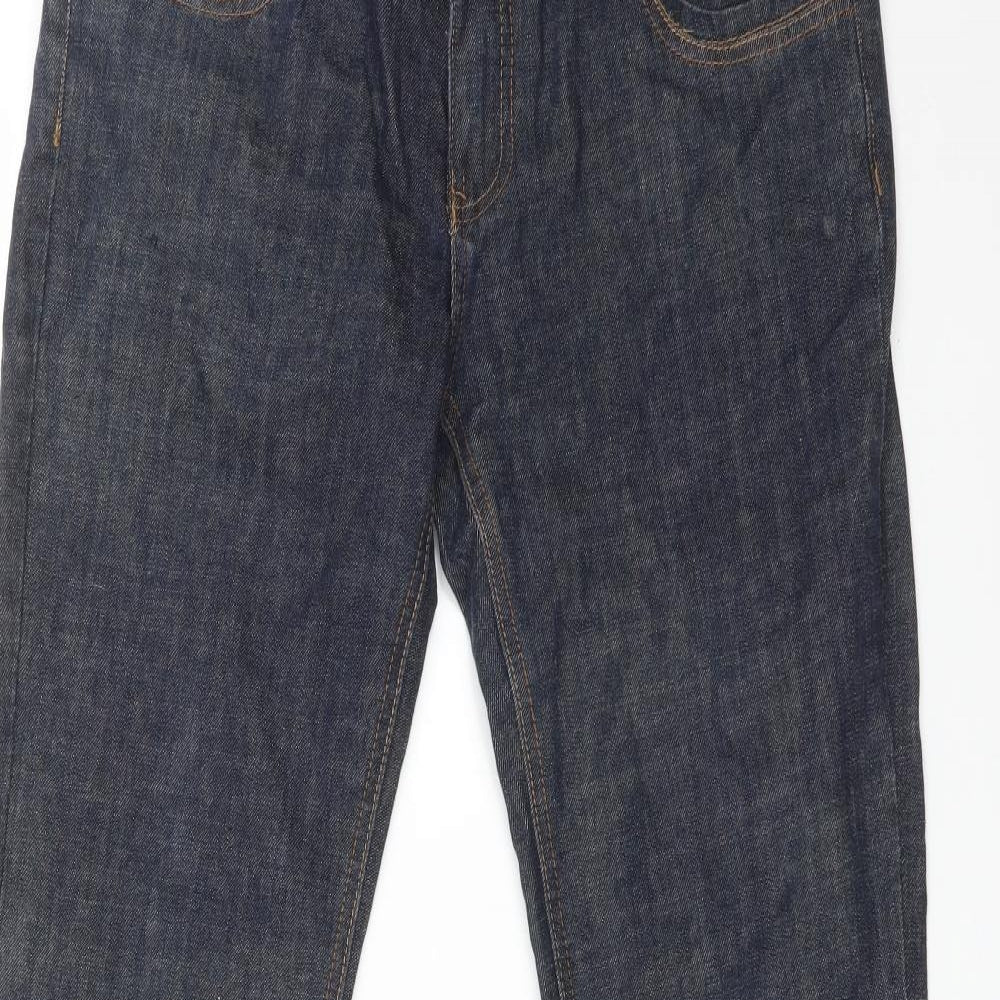 HOUSE OF DENIM Womens Blue  Cotton Flared Jeans Size 14 L31 in Regular