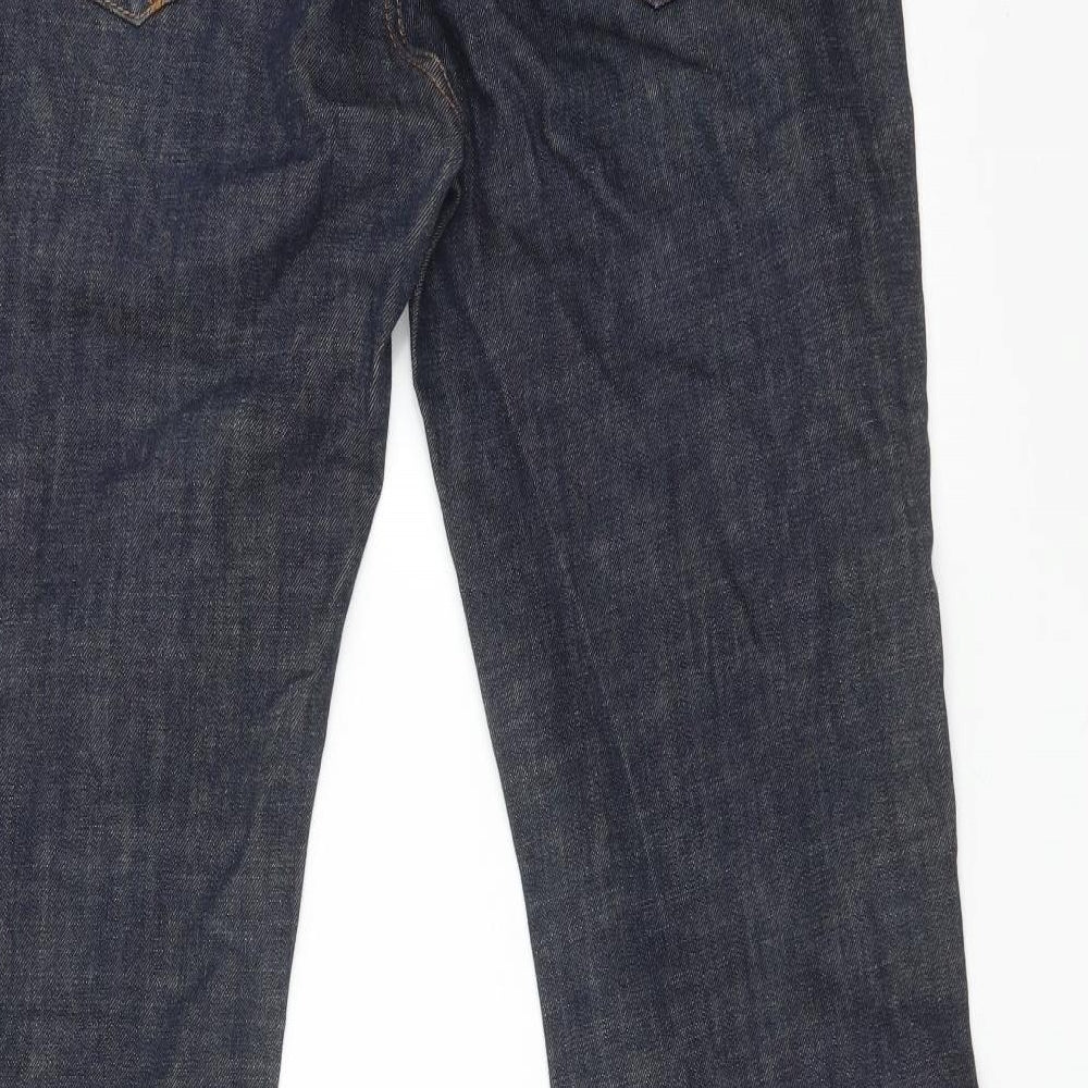 HOUSE OF DENIM Womens Blue  Cotton Flared Jeans Size 14 L31 in Regular