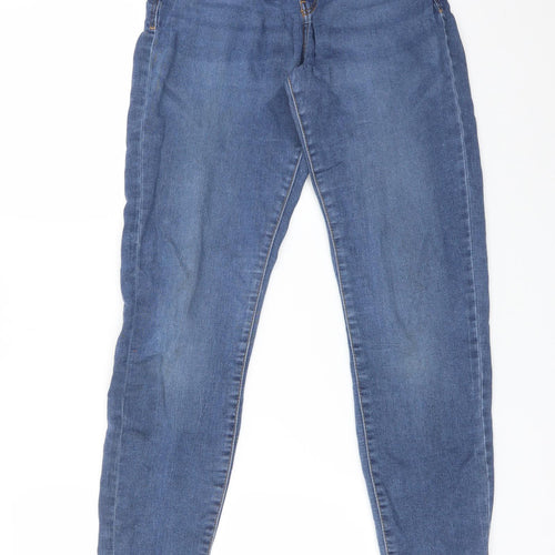 DENIM CO Womens Blue  Cotton Skinny Jeans Size 12 L29 in Regular