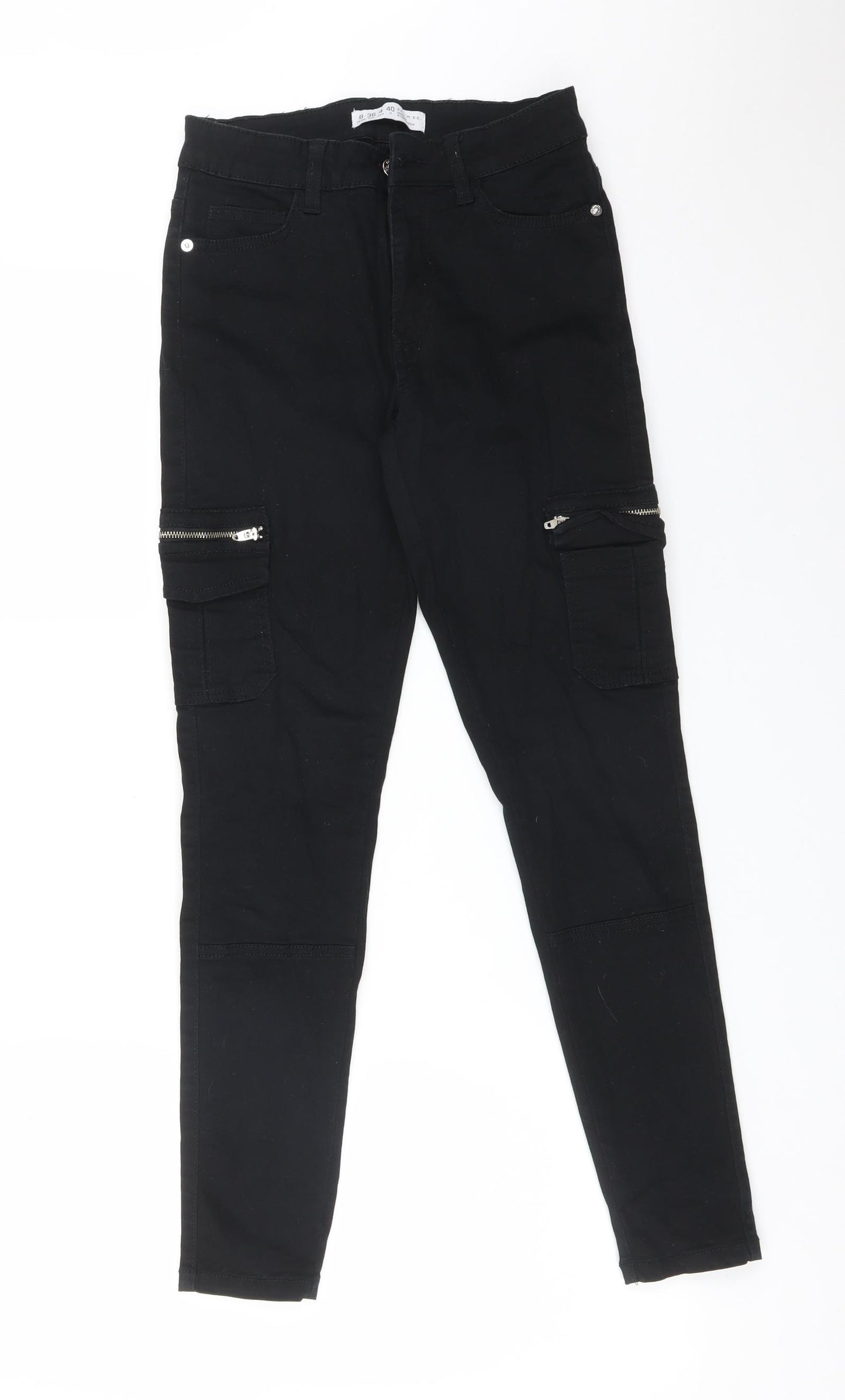 DENIM CO Womens Black  Cotton Skinny Jeans Size 8 L27 in Regular