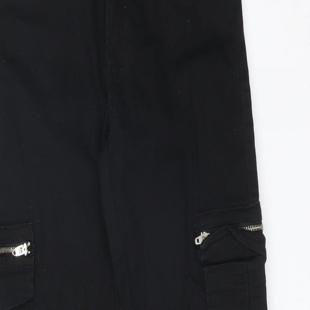 DENIM CO Womens Black  Cotton Skinny Jeans Size 8 L27 in Regular