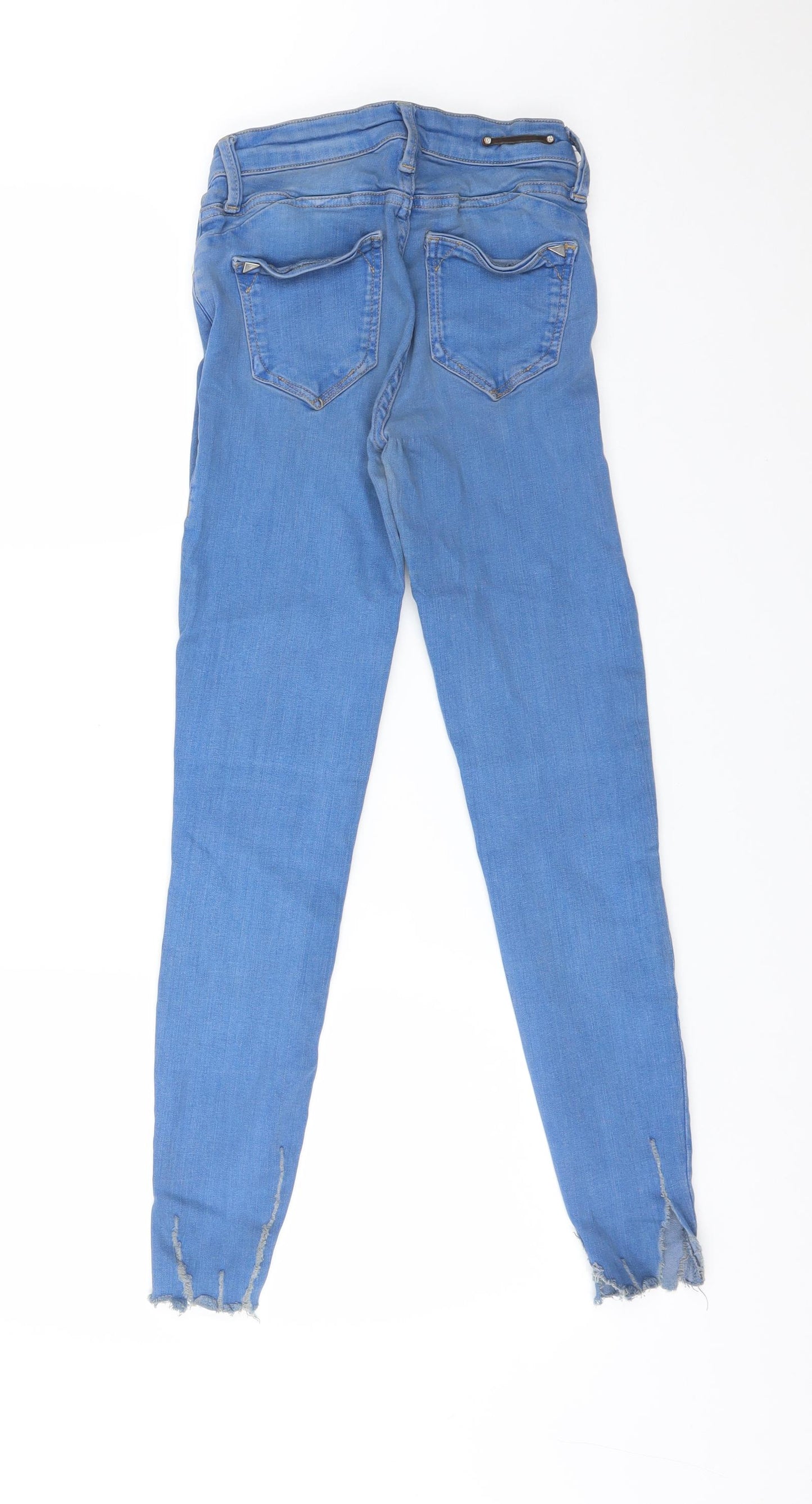 River Island Womens Blue  Cotton Skinny Jeans Size 8 L26 in Regular