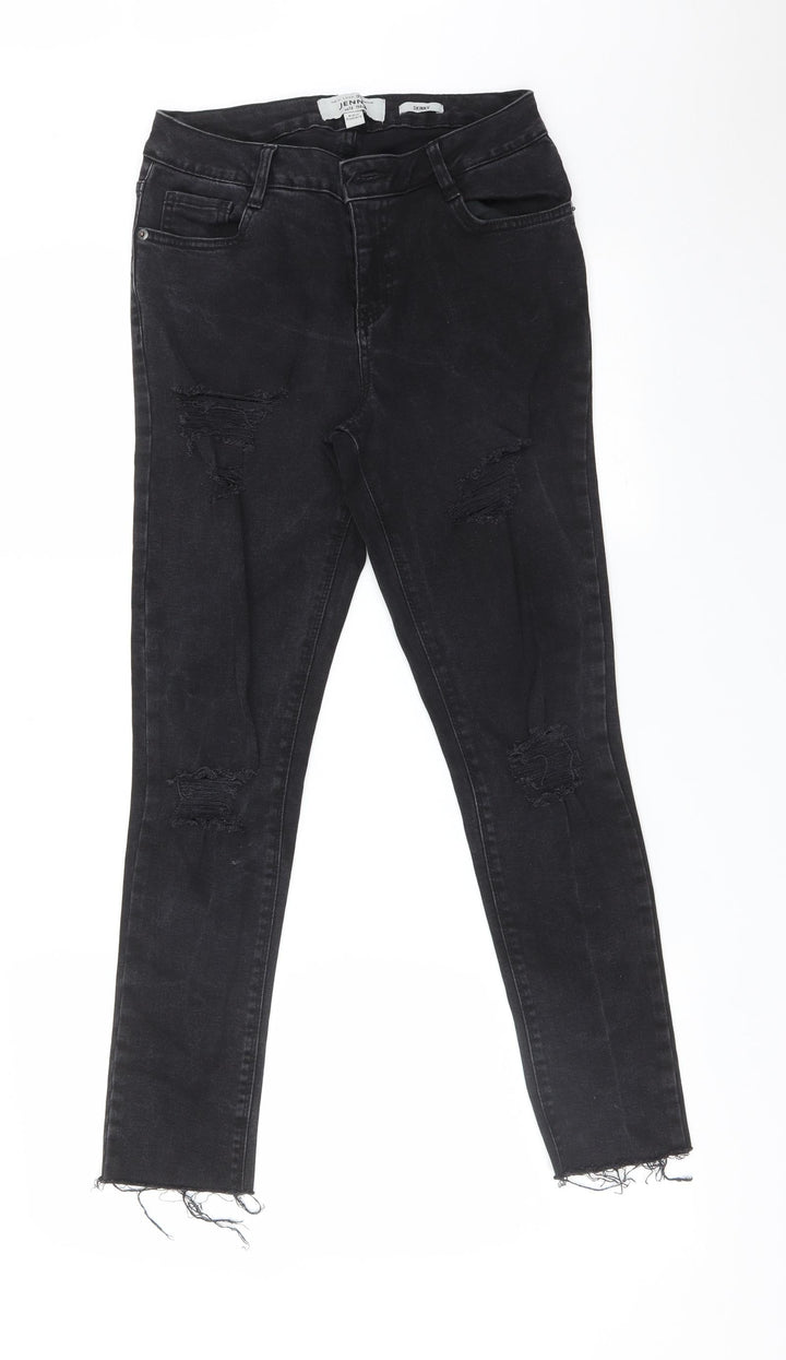 New Look Girls Black  Cotton Skinny Jeans Size 13 Years  Regular