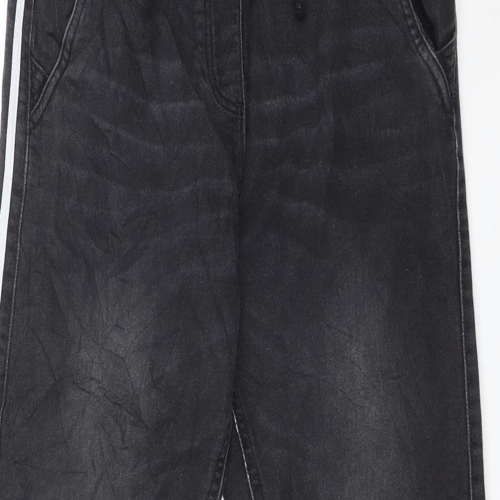 ESMARA Womens Black Striped Cotton  Jeans Size 16 L28 in Regular