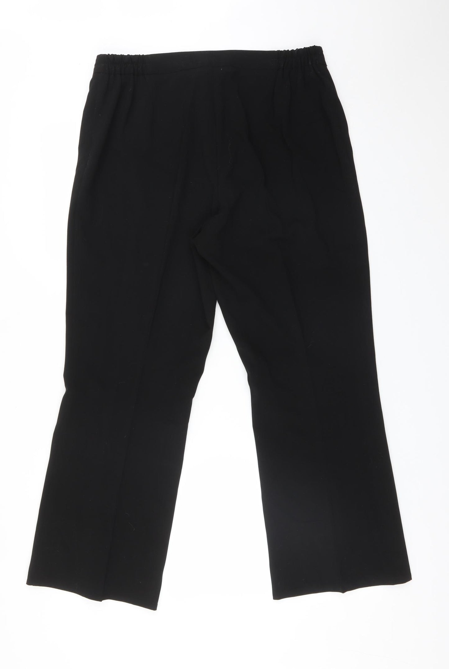 Agenda Womens Black  Polyester Dress Pants Trousers Size 16 L28 in Regular