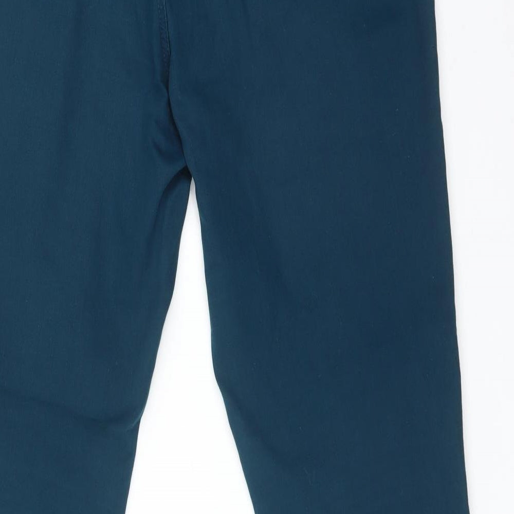 Dorothy Perkins Womens Blue  Cotton Skinny Jeans Size 14 L31 in Regular