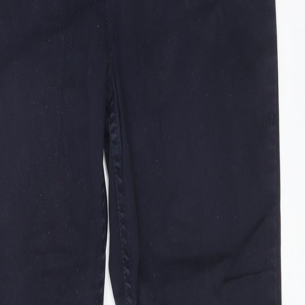 M&S Womens Blue  Cotton Straight Jeans Size 8 L30 in Regular