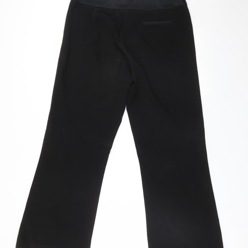 TU Womens Black  Polyester Dress Pants Trousers Size 12 L30 in Regular