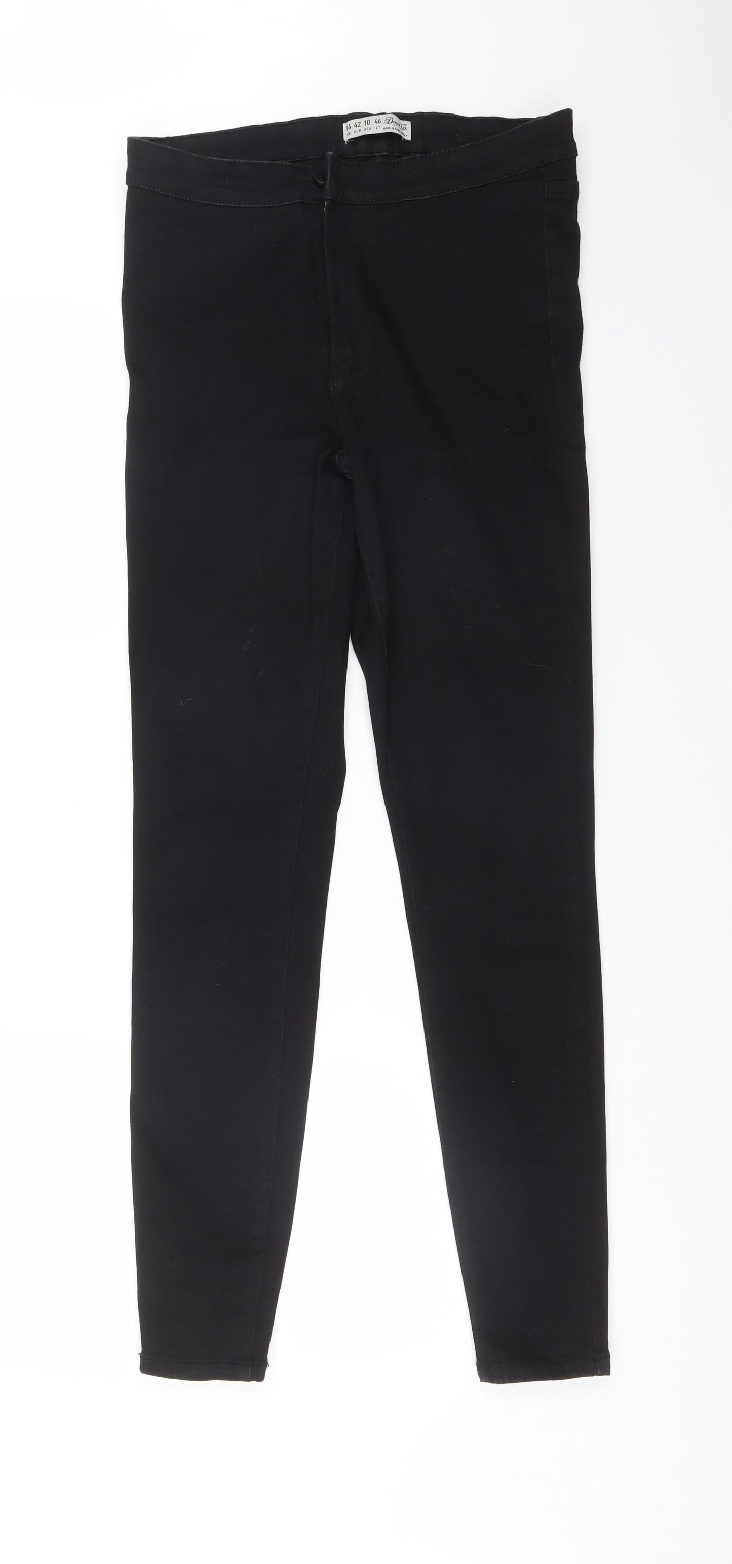 DENIM CO Womens Black  Cotton Jegging Jeans Size 14 L29 in Regular