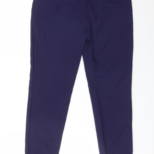 TU Womens Blue  Cotton Dress Pants Trousers Size 10 L25 in Regular