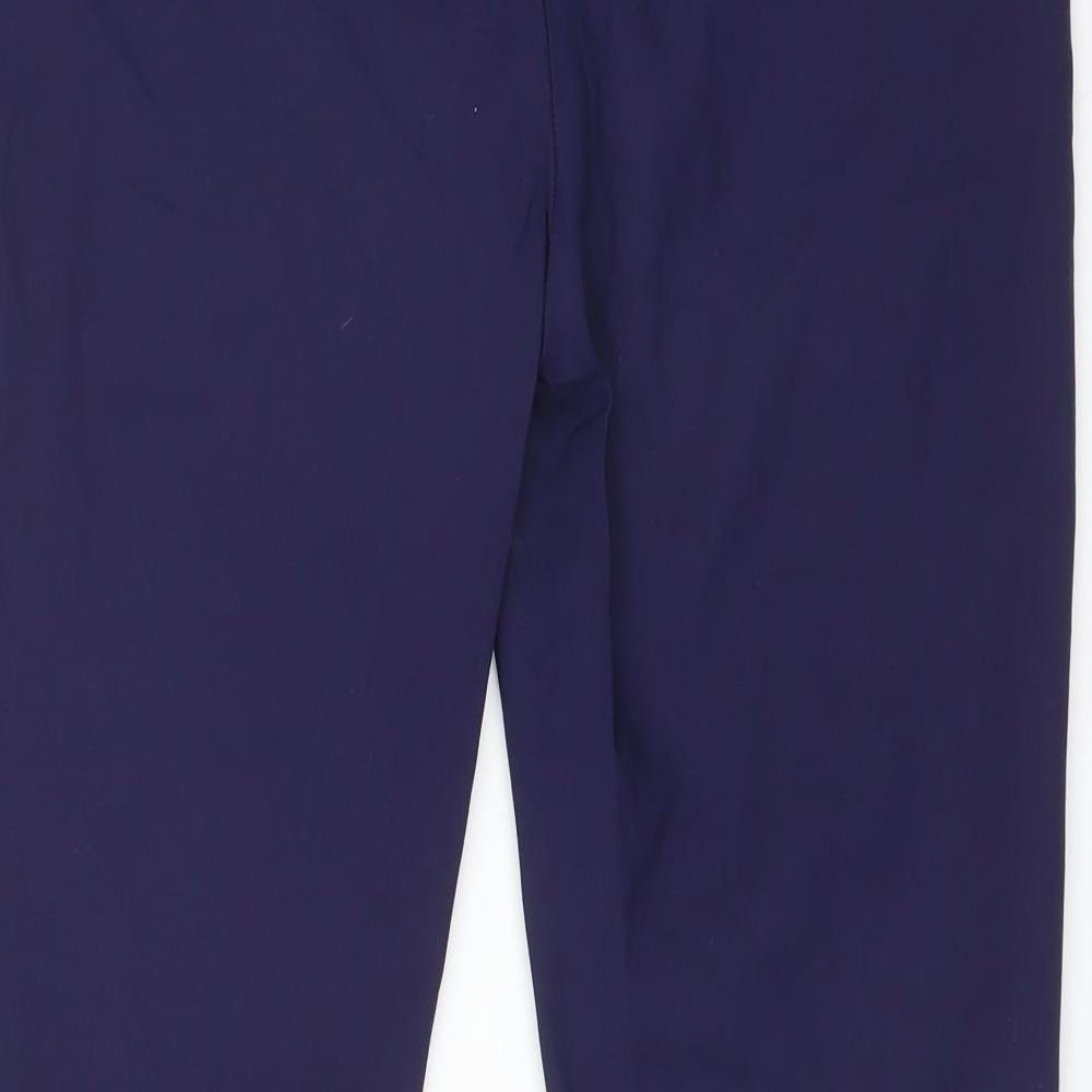TU Womens Blue  Cotton Dress Pants Trousers Size 10 L25 in Regular