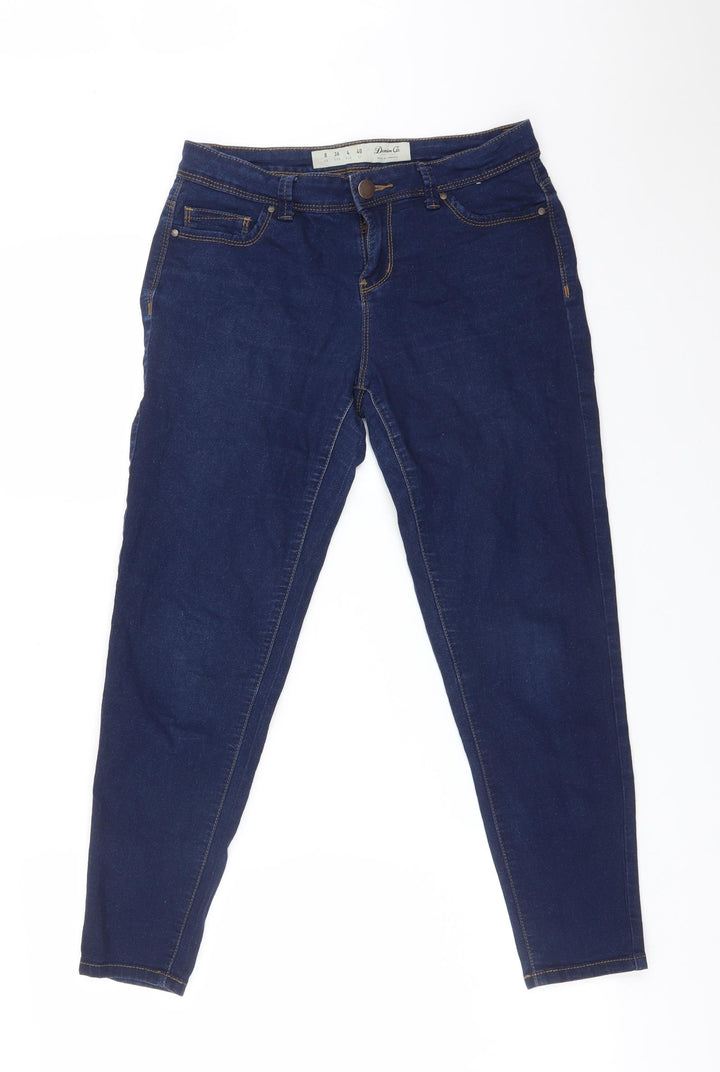 DENIM CO Womens Blue Cotton Jegging Jeans Size 8 L25 in Regular