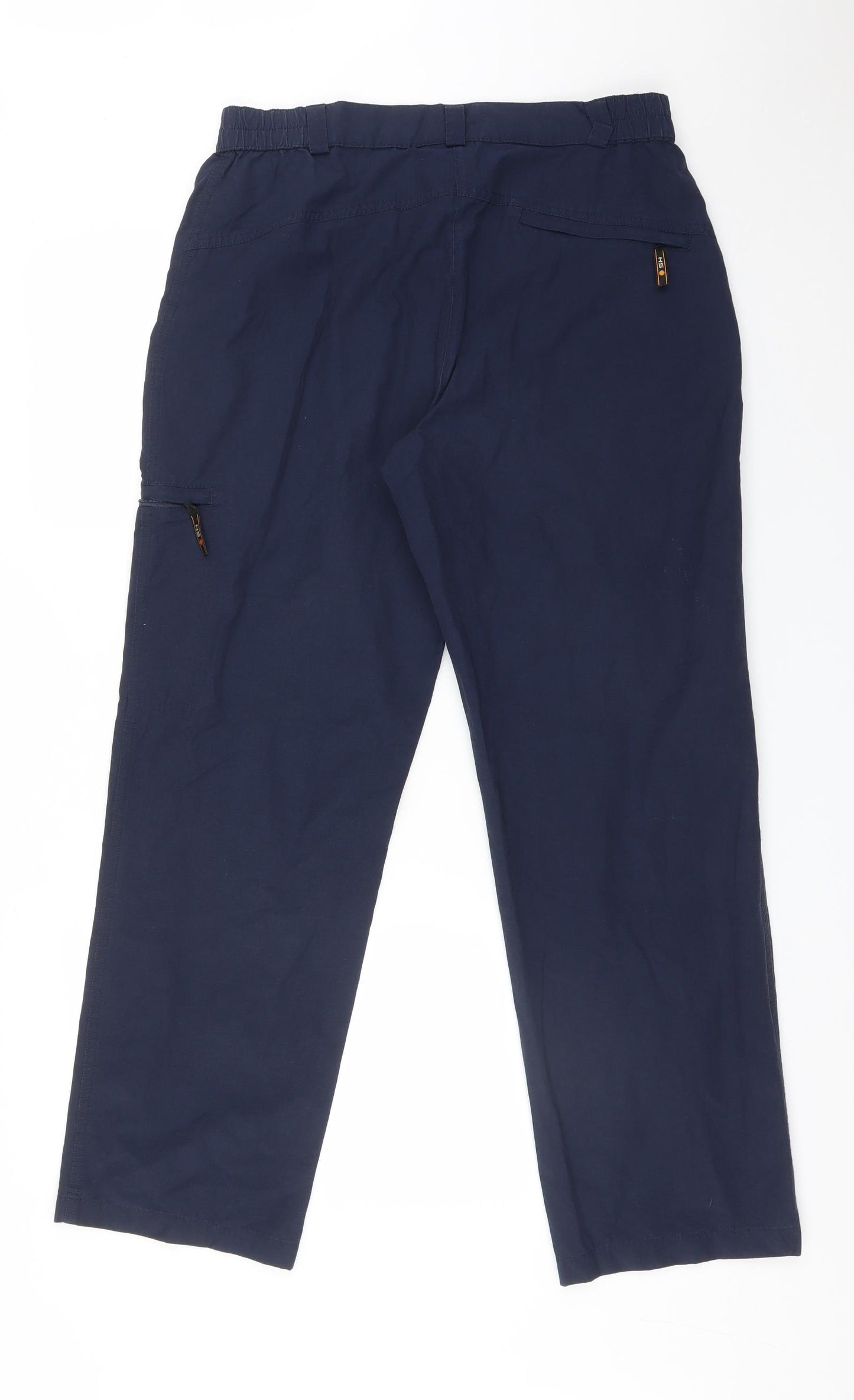 HS OUTERWEAR Womens Blue  Polyester Cargo Trousers Size 22 L29 in Regular