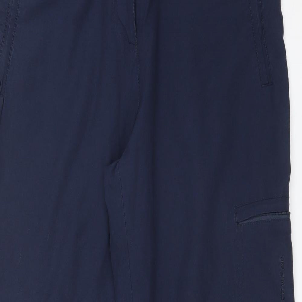 HS OUTERWEAR Womens Blue  Polyester Cargo Trousers Size 22 L29 in Regular
