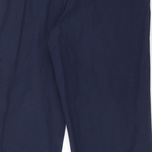 HS OUTERWEAR Womens Blue  Polyester Cargo Trousers Size 22 L29 in Regular
