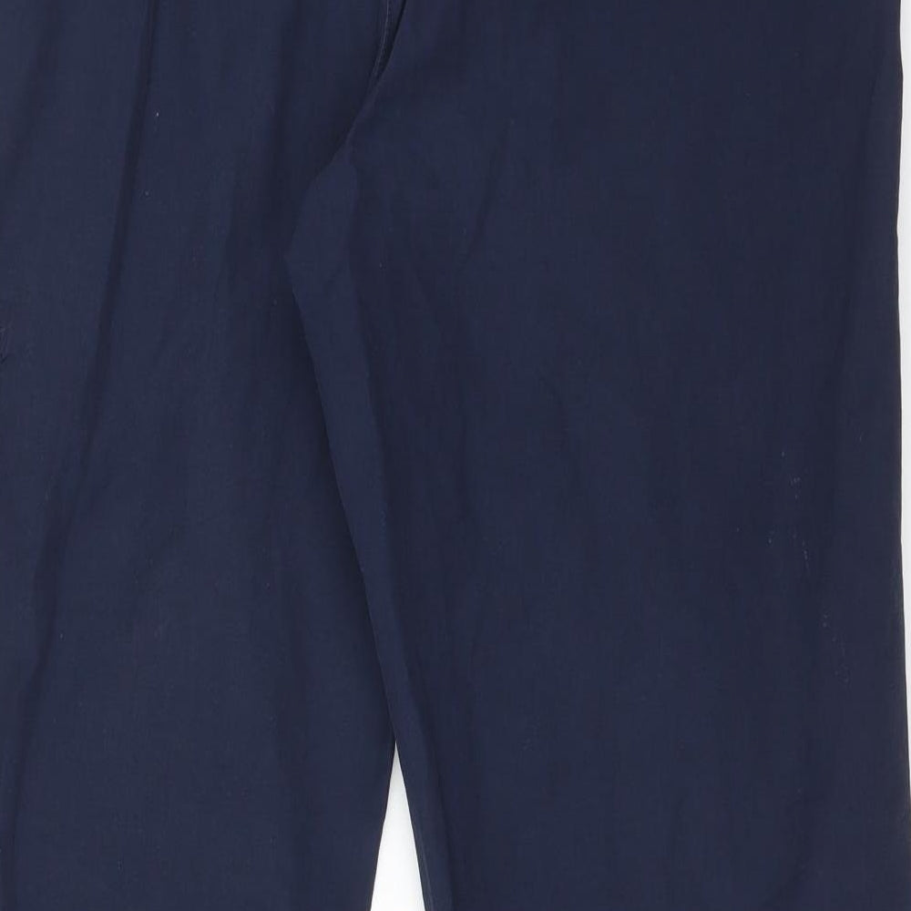HS OUTERWEAR Womens Blue  Polyester Cargo Trousers Size 22 L29 in Regular
