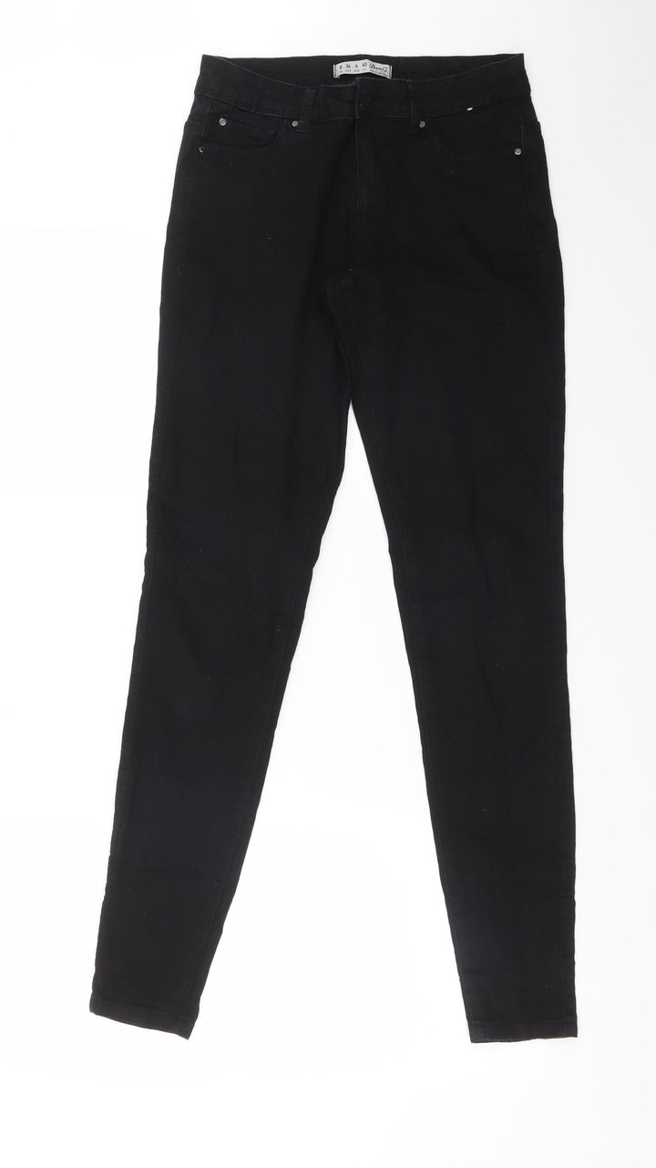 DENIM CO Womens Black Cotton Skinny Jeans Size 8 L31 in Regular