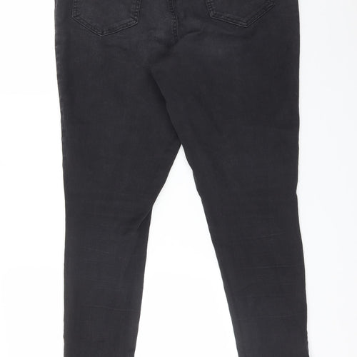 F&F Womens Black  Cotton Jegging Jeans Size 16 L28 in Regular