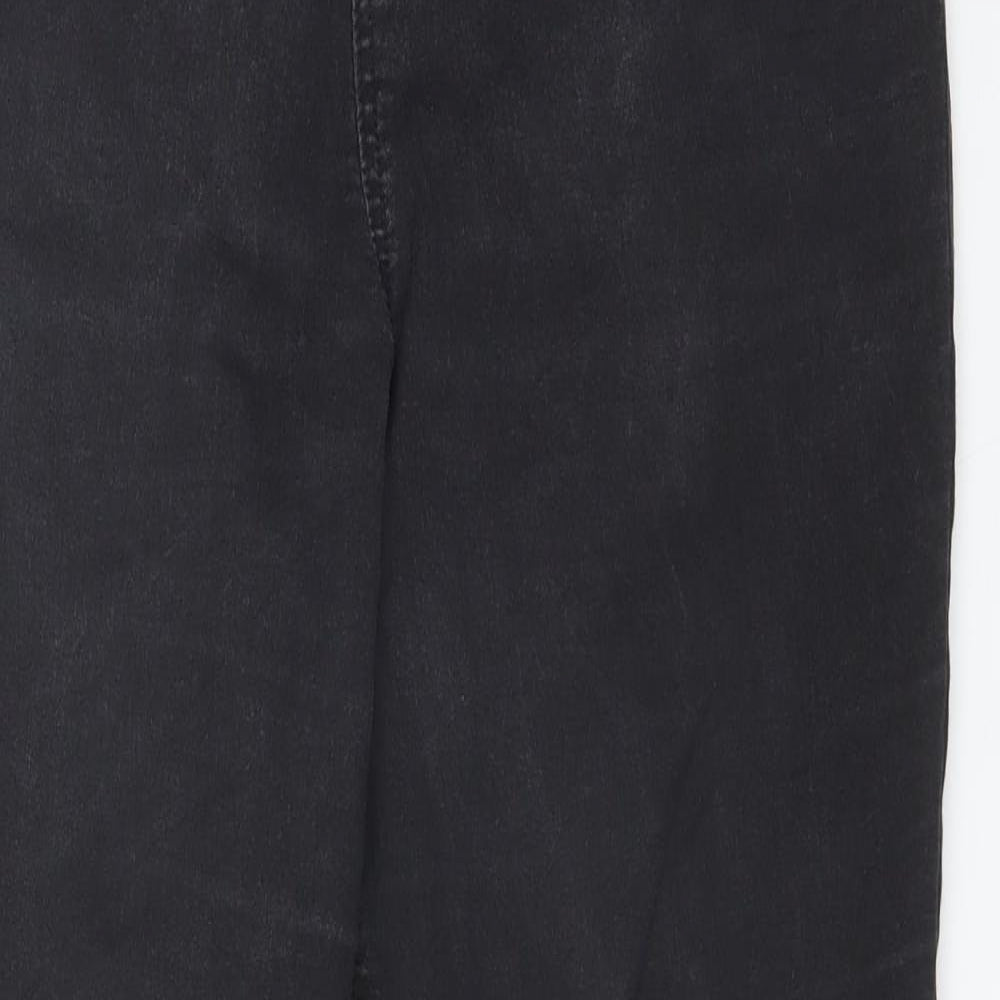 F&F Womens Black  Cotton Jegging Jeans Size 16 L28 in Regular