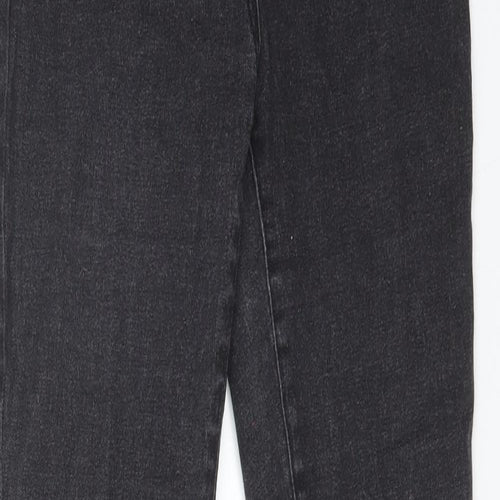 Preworn Womens Black  Cotton Skinny Jeans Size 10 L29 in Regular