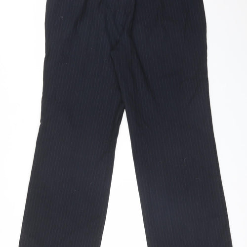 EDC Womens Blue Striped Polyester Trousers  Size 4 L31 in Regular