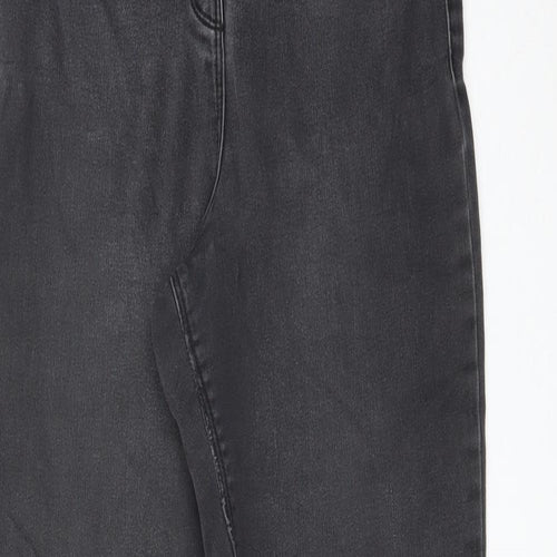 George Womens Black  Cotton Skinny Jeans Size 12 L28 in Regular