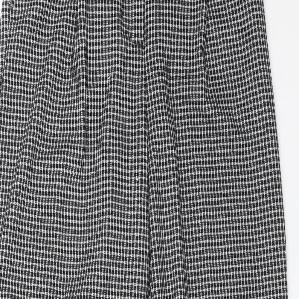 New Look Womens Multicoloured Check Viscose Carrot Trousers Size 8 L26 in Regular