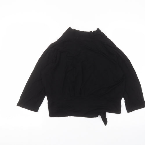 Debinhams Womens Black V-Neck  Viscose Cardigan Jumper Size 16