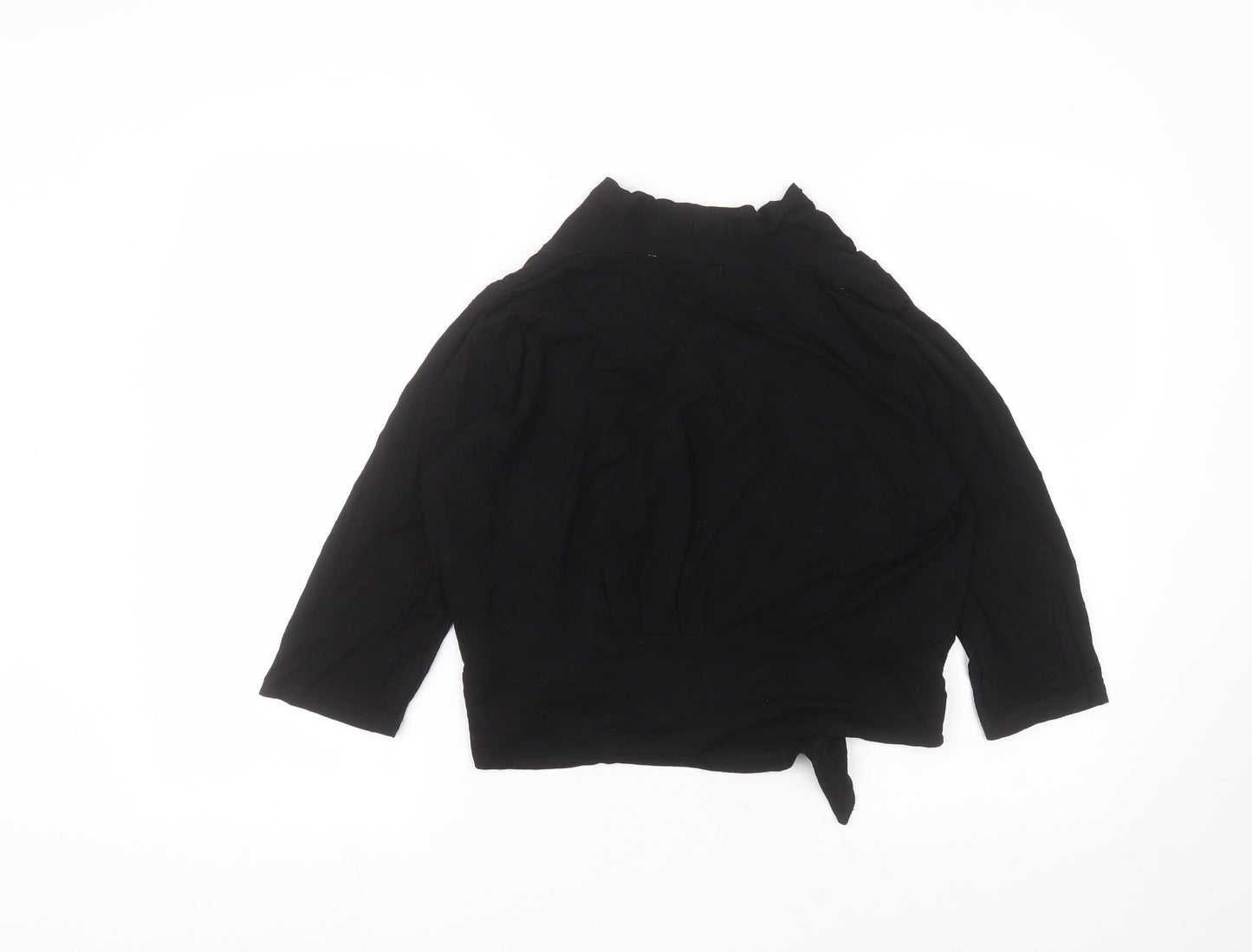Debinhams Womens Black V-Neck  Viscose Cardigan Jumper Size 16