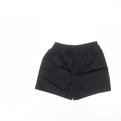 George Boys Black  Polyester Sweat Shorts Size 6-7 Years  Regular