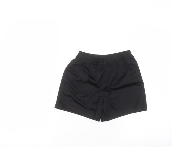 George Boys Black  Polyester Sweat Shorts Size 6-7 Years  Regular