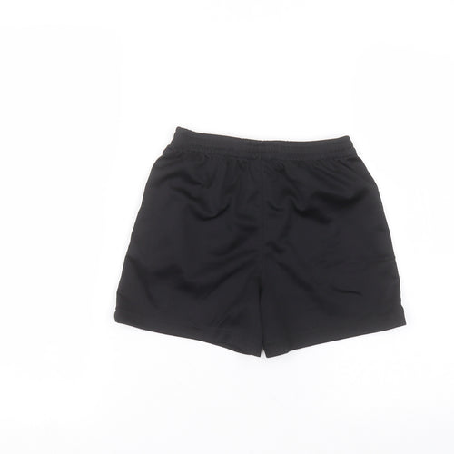 George Boys Black  Polyester Sweat Shorts Size 6-7 Years  Regular