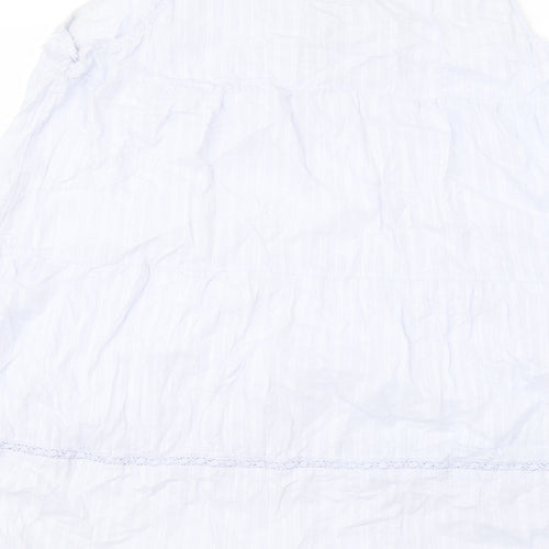 Marks and Spencer Womens Blue  Cotton A-Line  Size 22  Round Neck