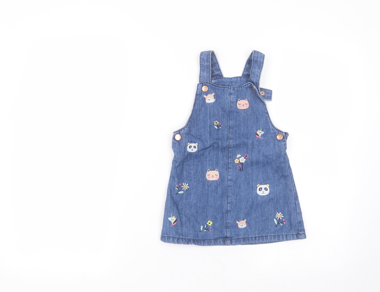 F&F Baby Blue  Cotton A-Line  Size 18-24 Months  Square Neck