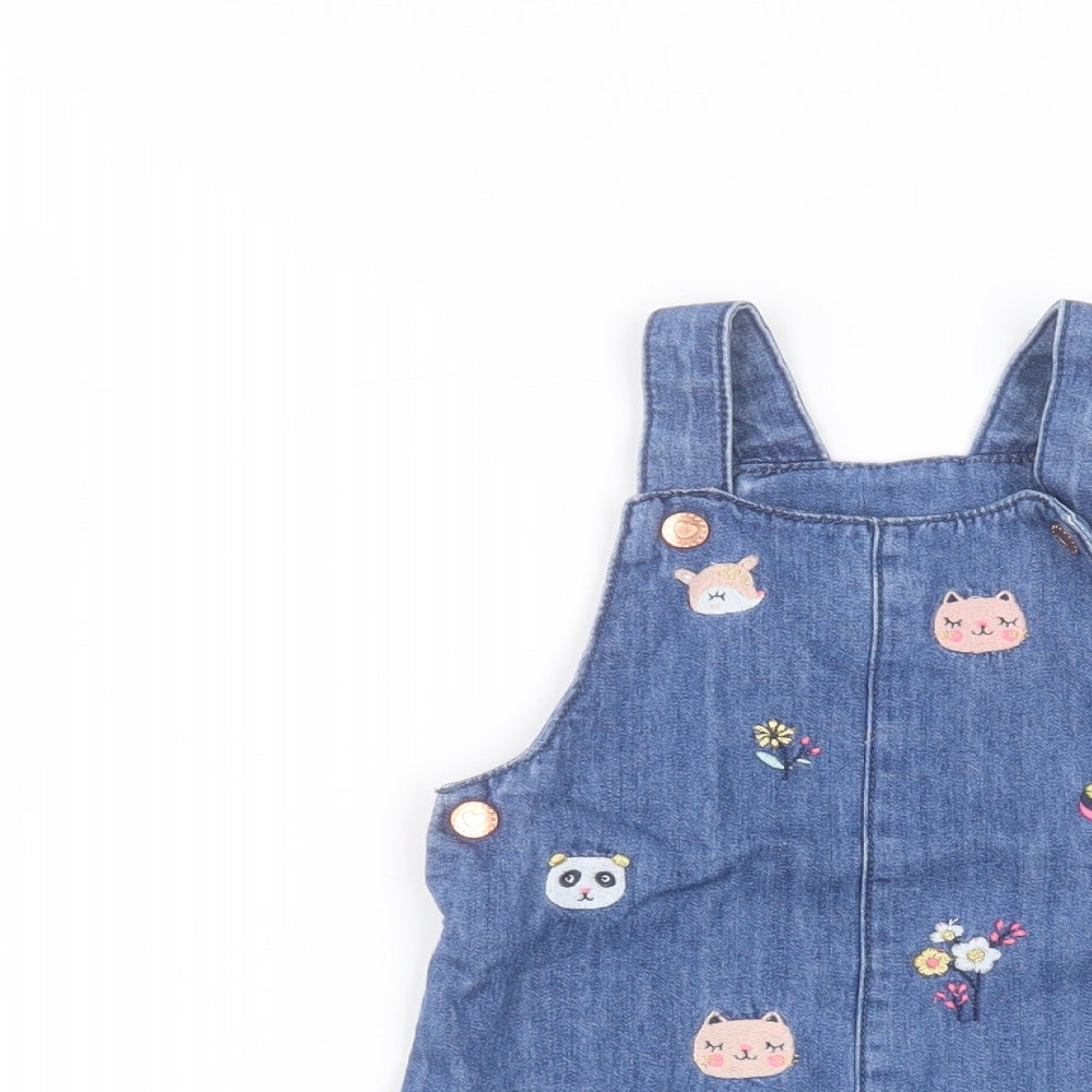 F&F Baby Blue  Cotton A-Line  Size 18-24 Months  Square Neck